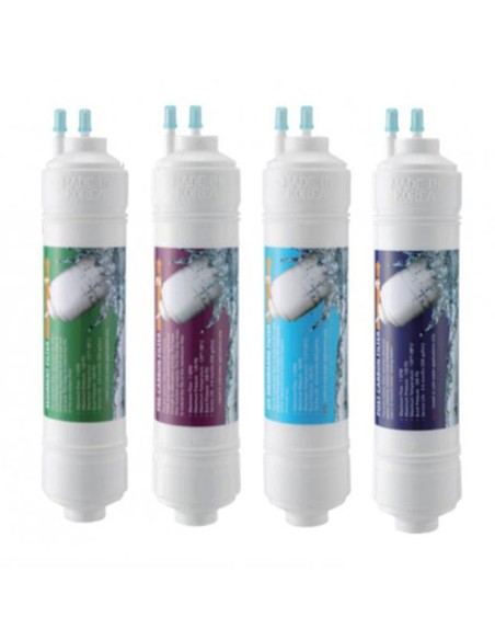 Set 4 Filtre cu Hidrogen Alcalin — Sedimente, Carbon, UF, H₂ Alcalin | 12 Luni